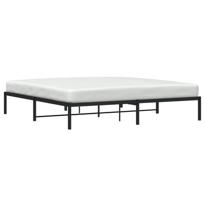Bettgestell Metall Schwarz 193x203 cm - Pazzar.ch