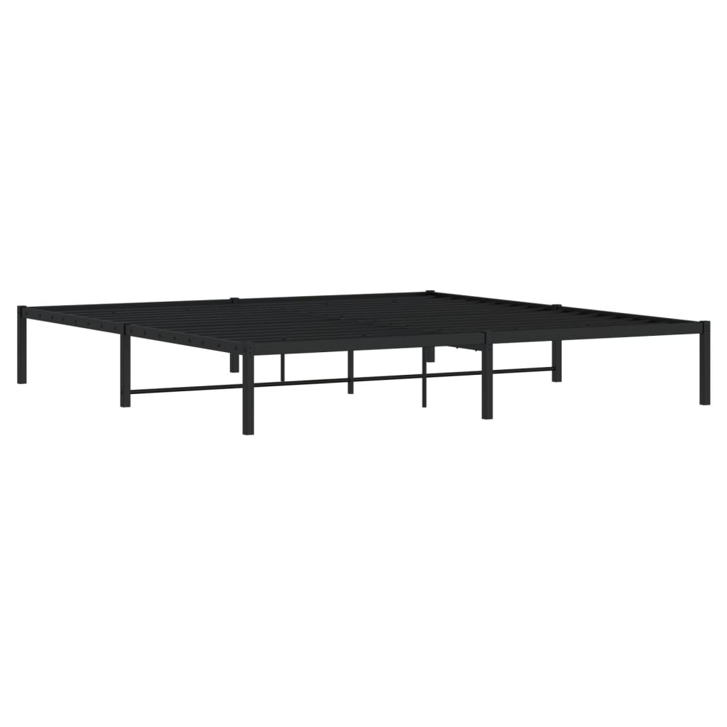 Bettgestell Metall Schwarz 193x203 cm - Pazzar.ch