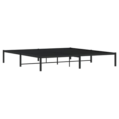 Bettgestell Metall Schwarz 193x203 cm - Pazzar.ch