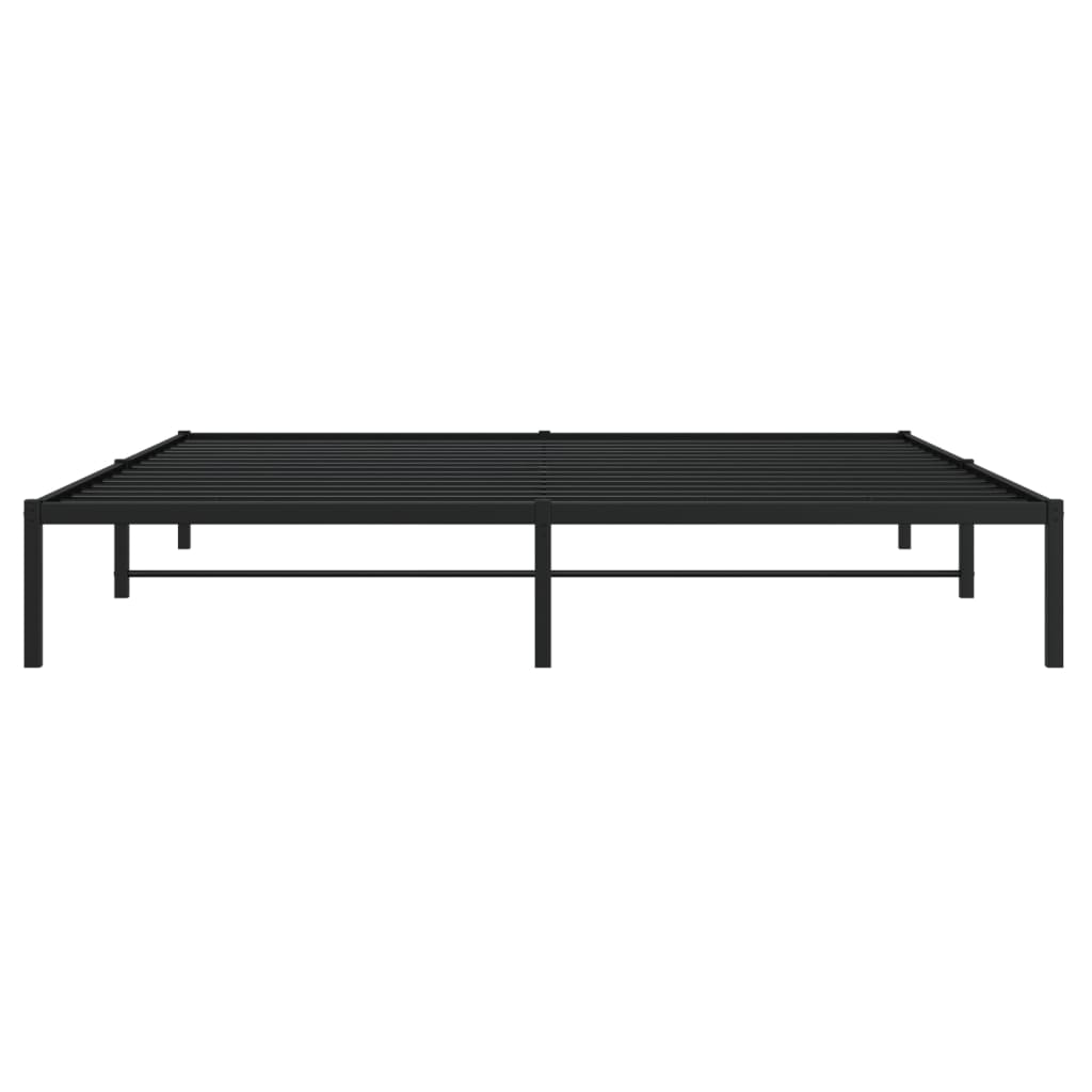 Bettgestell Metall Schwarz 193x203 cm - Pazzar.ch