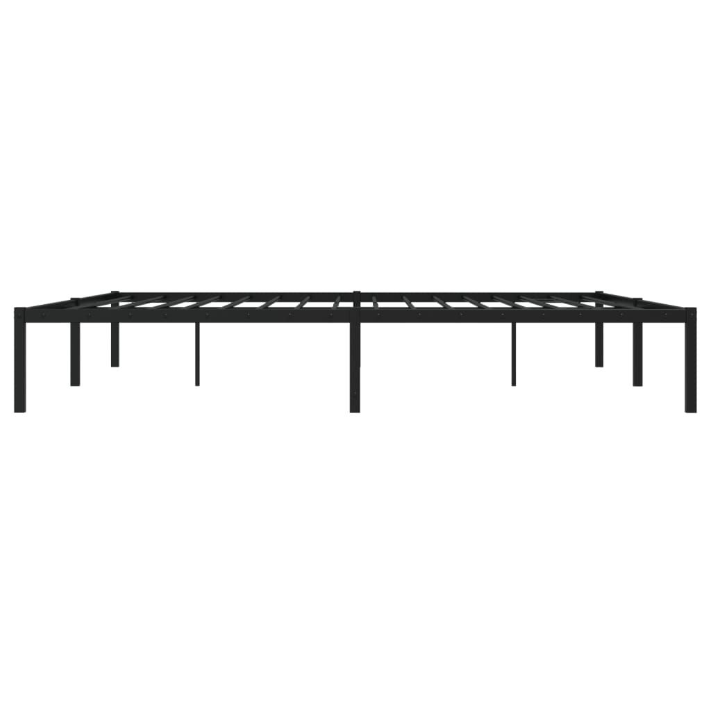 Bettgestell Metall Schwarz 193x203 cm - Pazzar.ch