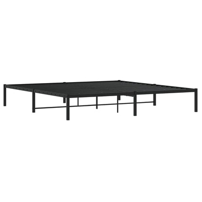 Bettgestell Metall Schwarz 193x203 cm - Pazzar.ch