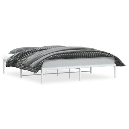 Bettgestell Metall Weiß 183x213 cm - Pazzar.ch