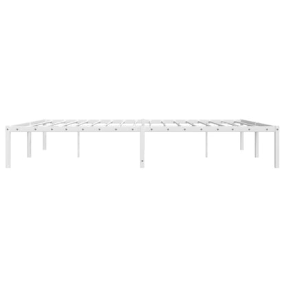 Bettgestell Metall Weiß 183x213 cm - Pazzar.ch