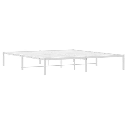 Bettgestell Metall Weiß 183x213 cm - Pazzar.ch