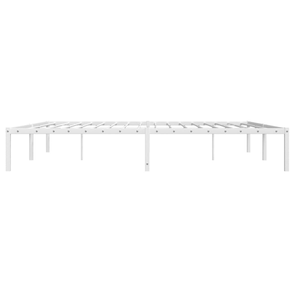 Bettgestell Metall Weiß 193x203 cm - Pazzar.ch