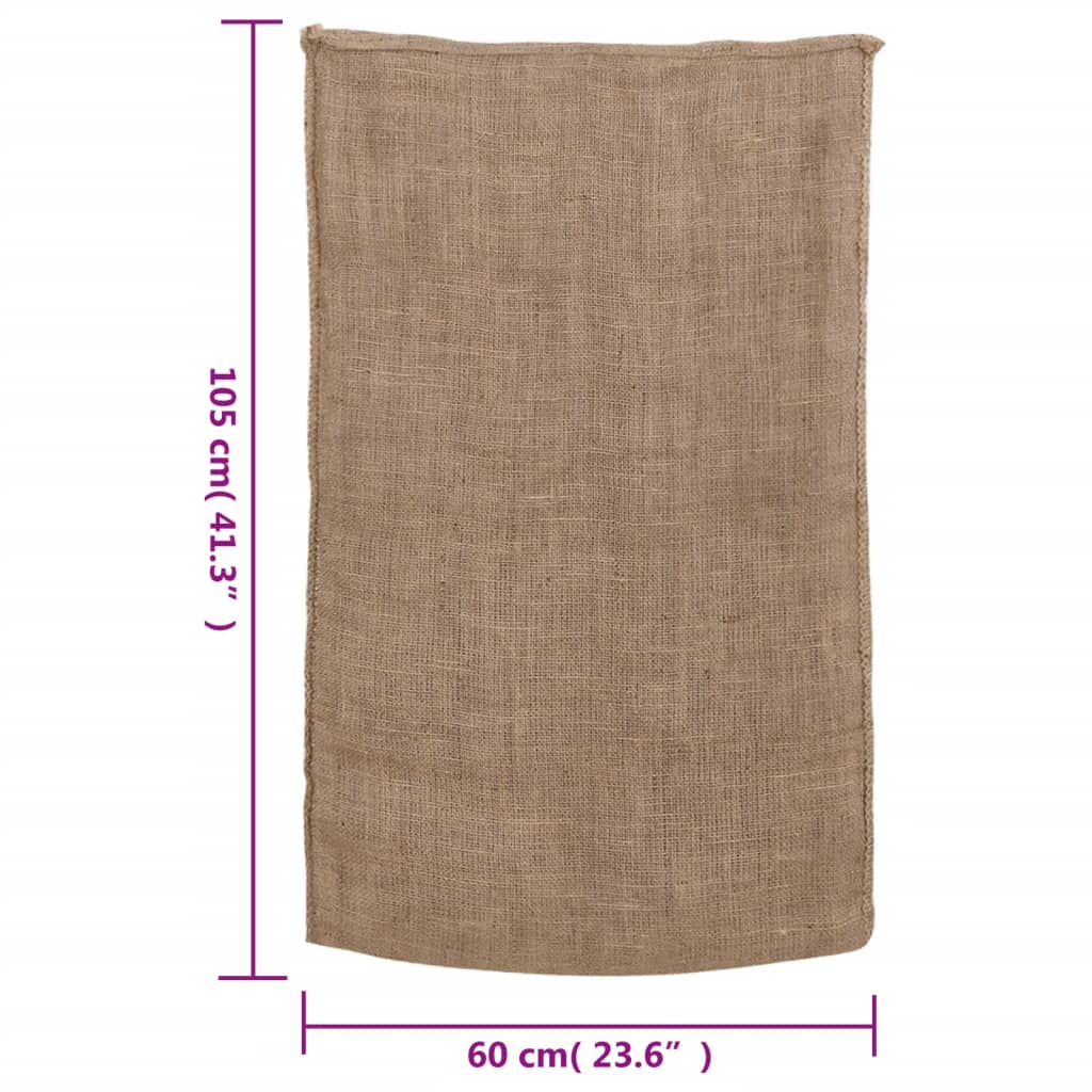 Jutesäcke 5 Stk. 60x105 cm 100% Jute 220 g/m² - Pazzar.ch