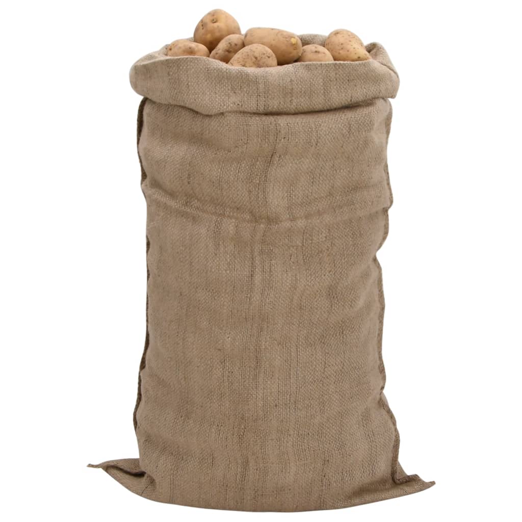 Jutesäcke 5 Stk. 65x135 cm 100% Jute 340 g/m² - Pazzar.ch