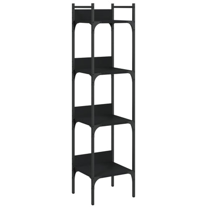 Bücherregal 4 Böden Schwarz 35x30x138,5 cm Holzwerkstoff - Pazzar.ch
