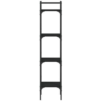 Bücherregal 4 Böden Schwarz 35x30x138,5 cm Holzwerkstoff - Pazzar.ch