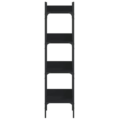 Bücherregal 4 Böden Schwarz 35x30x138,5 cm Holzwerkstoff - Pazzar.ch
