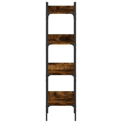 Bücherregal 4 Böden Räuchereiche 35x30x138,5 cm Holzwerkstoff - Pazzar.ch