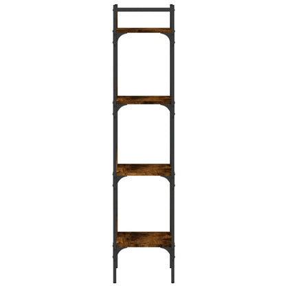 Bücherregal 4 Böden Räuchereiche 35x30x138,5 cm Holzwerkstoff - Pazzar.ch