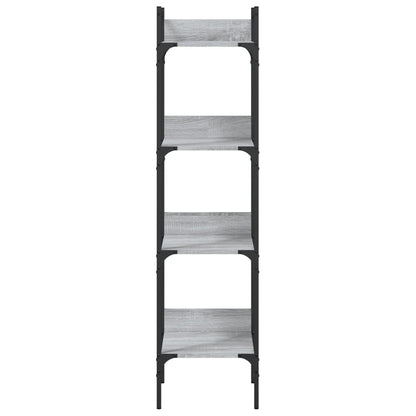 Bücherregal 4 Böden Grau Sonoma 35x30x138,5 cm Holzwerkstoff - Pazzar.ch