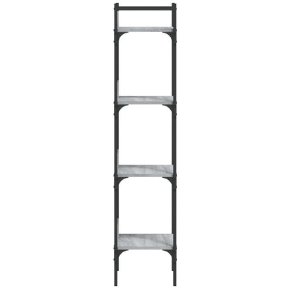Bücherregal 4 Böden Grau Sonoma 35x30x138,5 cm Holzwerkstoff - Pazzar.ch