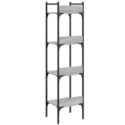 Bücherregal 4 Böden Grau Sonoma 35x30x138,5 cm Holzwerkstoff - Pazzar.ch