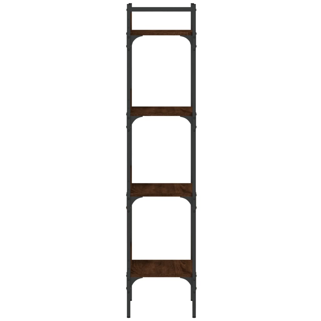 Bücherregal 4 Böden Braun Eichen-Optik 35x30x138,5 cm - Pazzar.ch