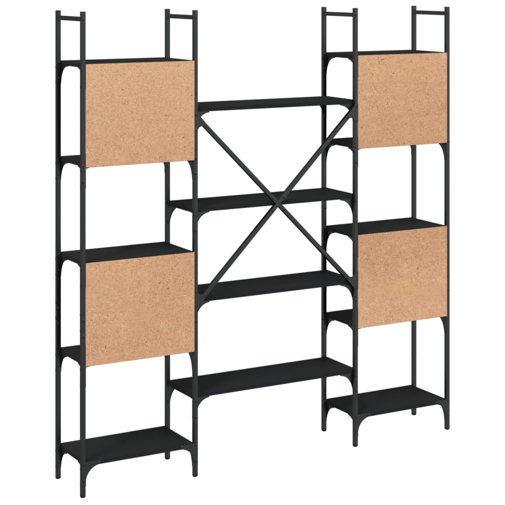 Bücherregal Schwarz 155,5x24x166,5 cm Holzwerkstoff - Pazzar.ch