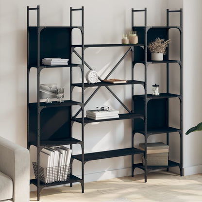 Bücherregal Schwarz 155,5x24x166,5 cm Holzwerkstoff - Pazzar.ch
