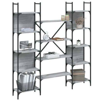 Bücherregal Grau Sonoma 155,5x24x166,5 cm Holzwerkstoff - Pazzar.ch