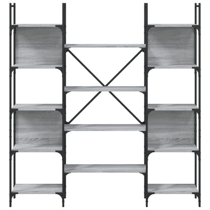 Bücherregal Grau Sonoma 155,5x24x166,5 cm Holzwerkstoff - Pazzar.ch