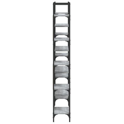 Bücherregal Grau Sonoma 155,5x24x166,5 cm Holzwerkstoff - Pazzar.ch