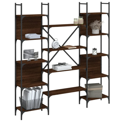 Bücherregal Braun Eichen-Optik 155,5x24x166,5 cm Holzwerkstoff - Pazzar.ch