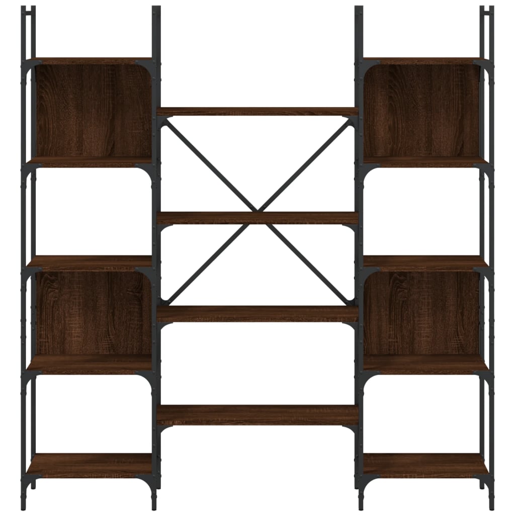 Bücherregal Braun Eichen-Optik 155,5x24x166,5 cm Holzwerkstoff - Pazzar.ch