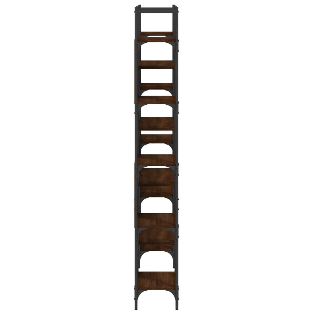 Bücherregal Braun Eichen-Optik 155,5x24x166,5 cm Holzwerkstoff - Pazzar.ch