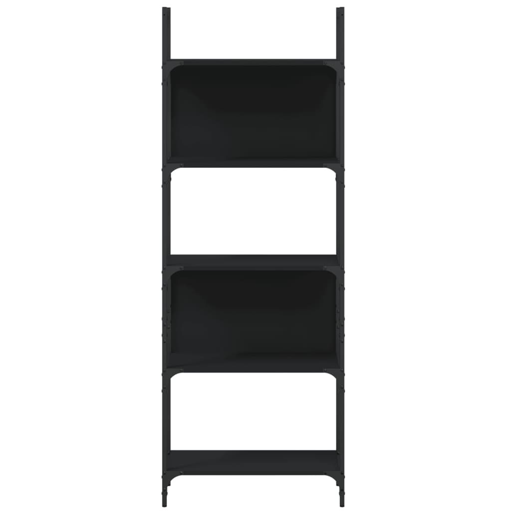 Bücherregal 5 Böden Schwarz 60,5x24x166,5 cm Holzwerkstoff - Pazzar.ch