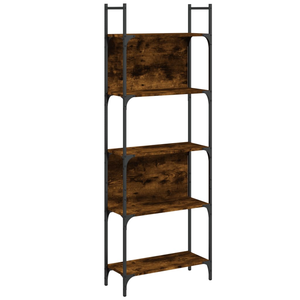 Bücherregal 5 Böden Räuchereiche 60,5x24x166,5 cm Holzwerkstoff - Pazzar.ch