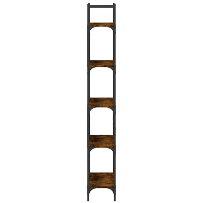 Bücherregal 5 Böden Räuchereiche 60,5x24x166,5 cm Holzwerkstoff - Pazzar.ch