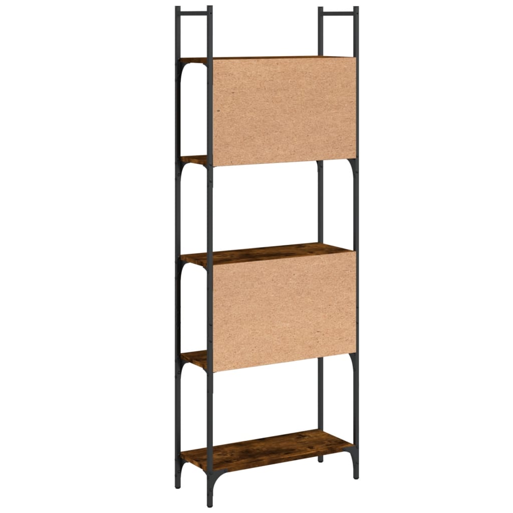 Bücherregal 5 Böden Räuchereiche 60,5x24x166,5 cm Holzwerkstoff - Pazzar.ch