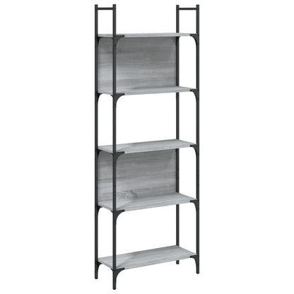 Bücherregal 5 Böden Grau Sonoma 60,5x24x166,5 cm Holzwerkstoff - Pazzar.ch