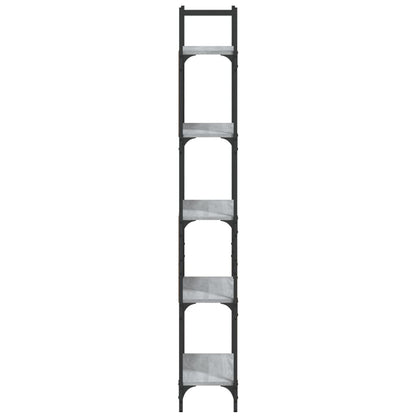 Bücherregal 5 Böden Grau Sonoma 60,5x24x166,5 cm Holzwerkstoff - Pazzar.ch