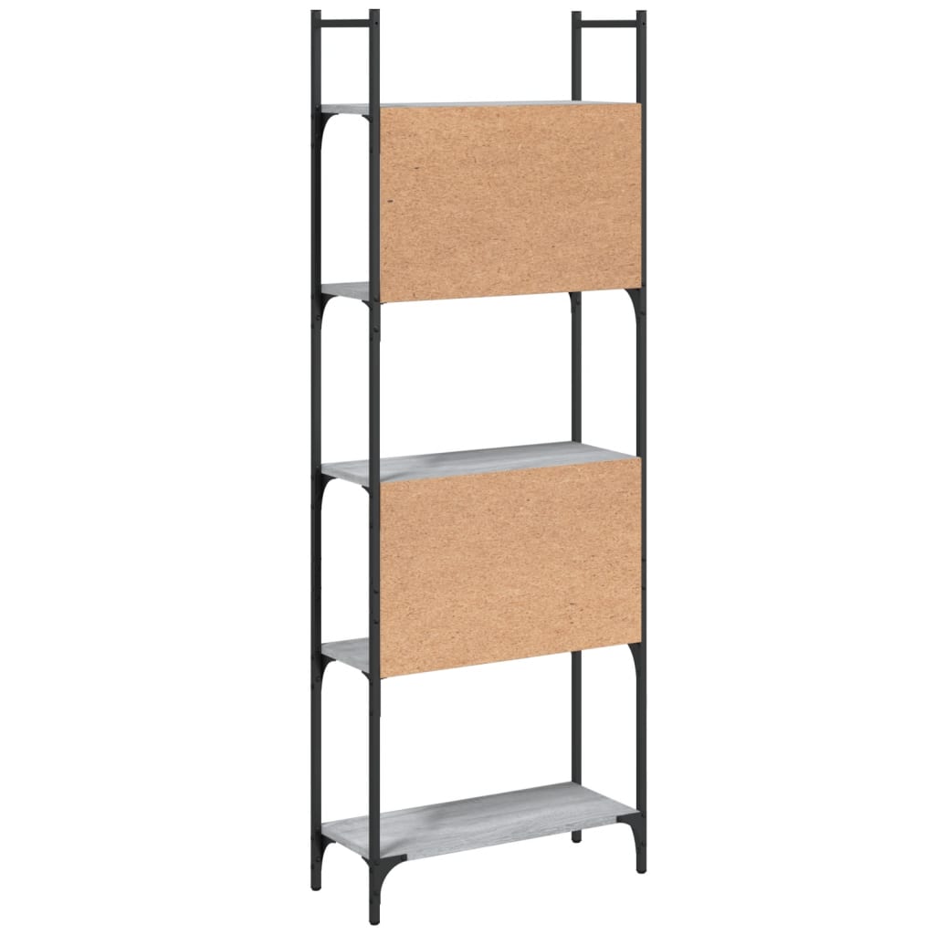 Bücherregal 5 Böden Grau Sonoma 60,5x24x166,5 cm Holzwerkstoff - Pazzar.ch