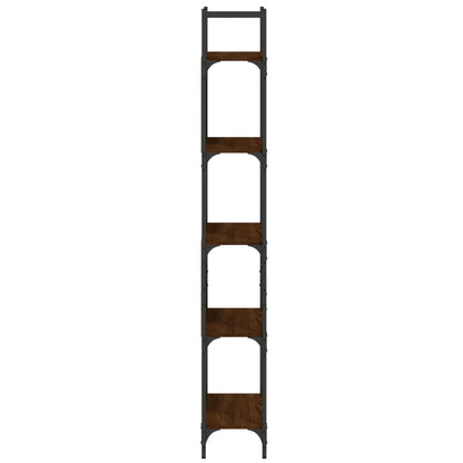 Bücherregal 5 Böden Braun Eichen-Optik 60,5x24x166,5 cm - Pazzar.ch