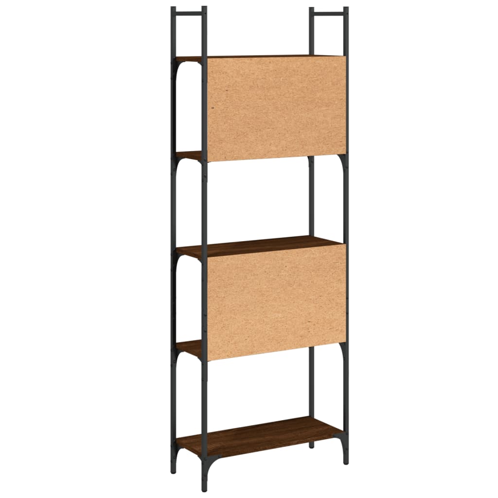 Bücherregal 5 Böden Braun Eichen-Optik 60,5x24x166,5 cm - Pazzar.ch