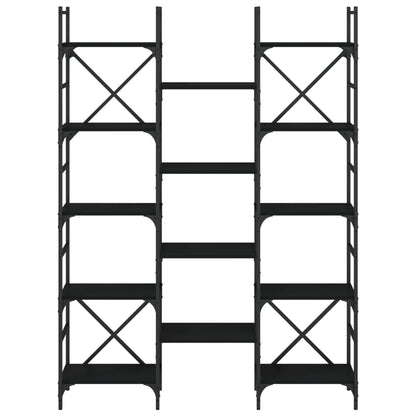 Bücherregal Schwarz 127,5x28,5x172,5 cm Holzwerkstoff - Pazzar.ch