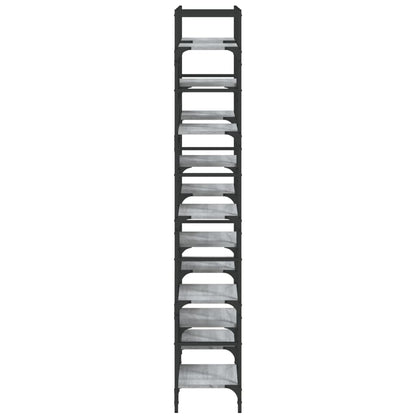 Bücherregal Grau Sonoma 127,5x28,5x172,5 cm Holzwerkstoff - Pazzar.ch