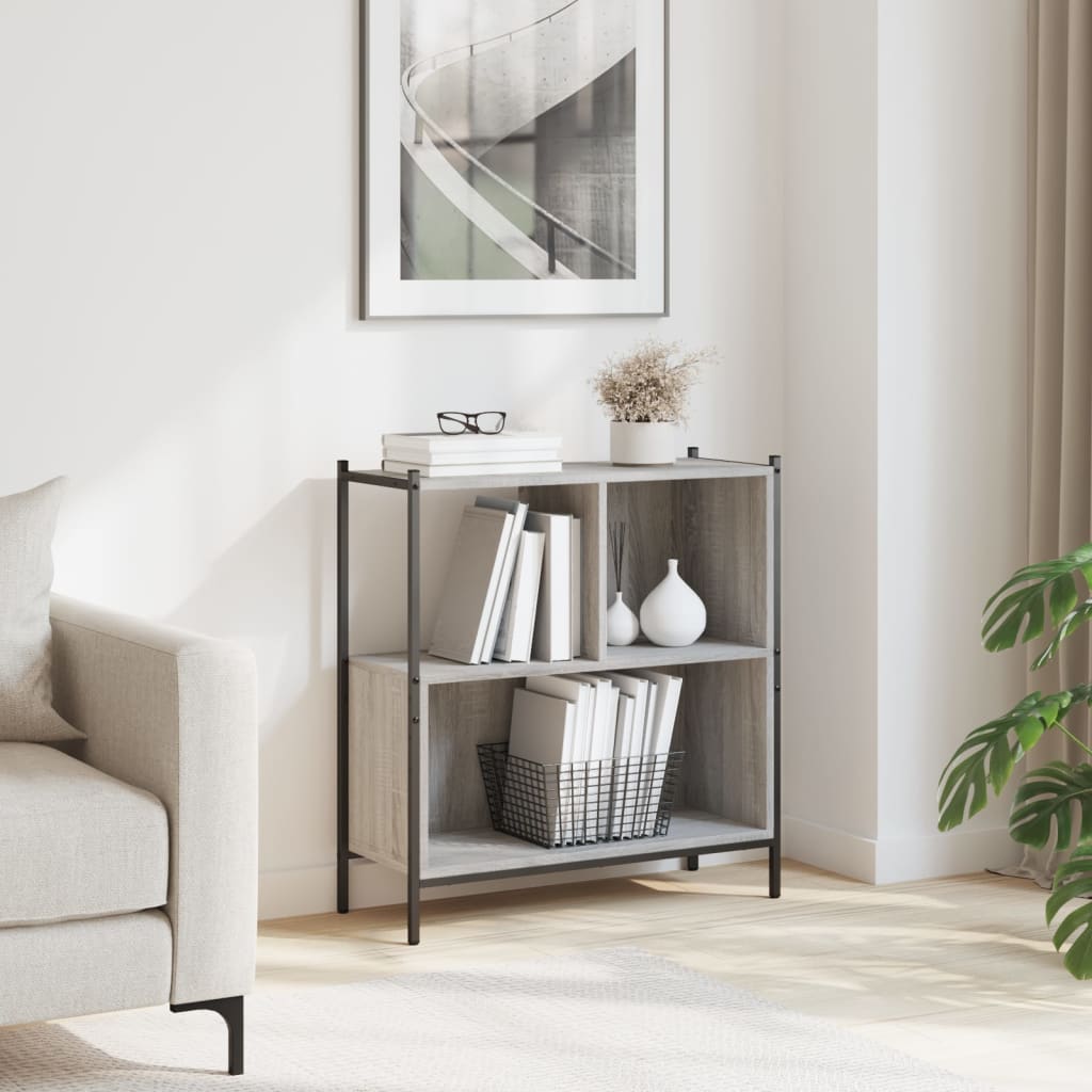 Bücherregal Grau Sonoma 72x28x77,5 cm Holzwerkstoff - Pazzar.ch