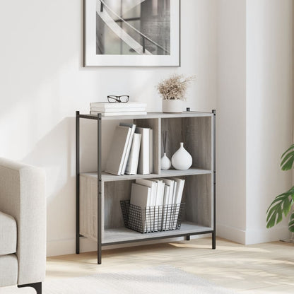 Bücherregal Grau Sonoma 72x28x77,5 cm Holzwerkstoff - Pazzar.ch