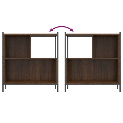Bücherregal Braun Eichen-Optik 72x28x77,5 cm Holzwerkstoff - Pazzar.ch