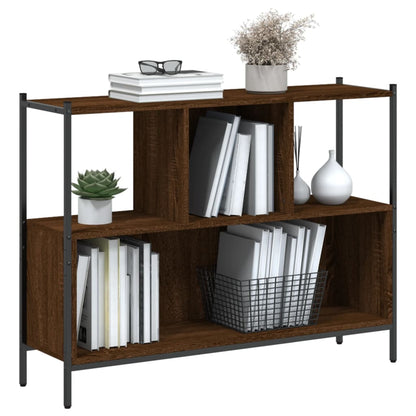 Bücherregal Braun Eichen-Optik 102x28x77,5 cm Holzwerkstoff - Pazzar.ch