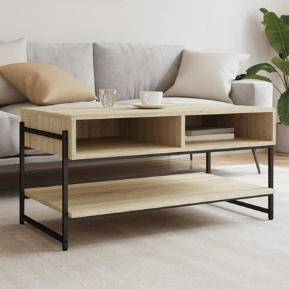 Couchtisch Sonoma-Eiche 90x50x45 cm Holzwerkstoff - Pazzar.ch