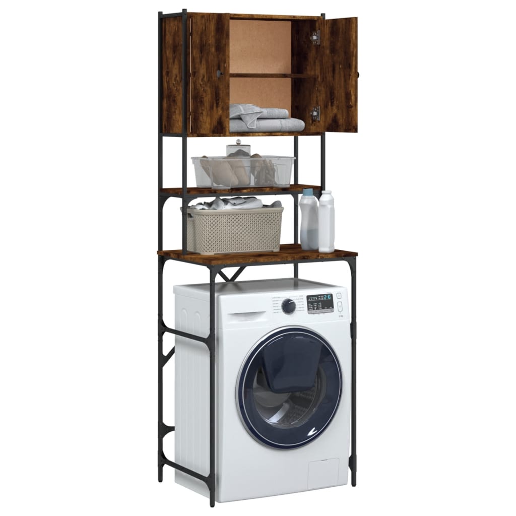 Waschmaschinenschrank Räuchereiche 68x48,5x194 cm - Pazzar.ch
