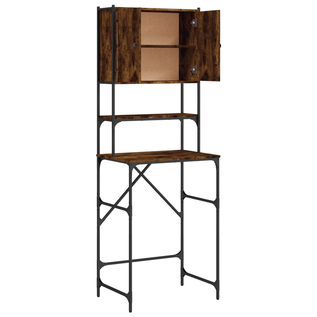 Waschmaschinenschrank Räuchereiche 68x48,5x194 cm - Pazzar.ch