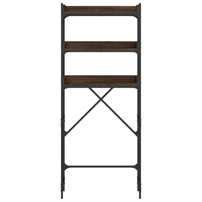 Waschmaschinenregal Braun Eichen-Optik 67x25x163 cm - Pazzar.ch
