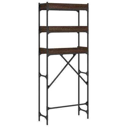 Waschmaschinenregal Braun Eichen-Optik 67x25x163 cm - Pazzar.ch