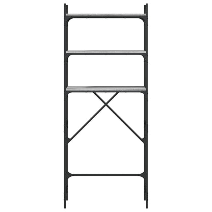 Waschmaschinenregal Grau Sonoma 67x25x163 cm Holzwerkstoff - Pazzar.ch